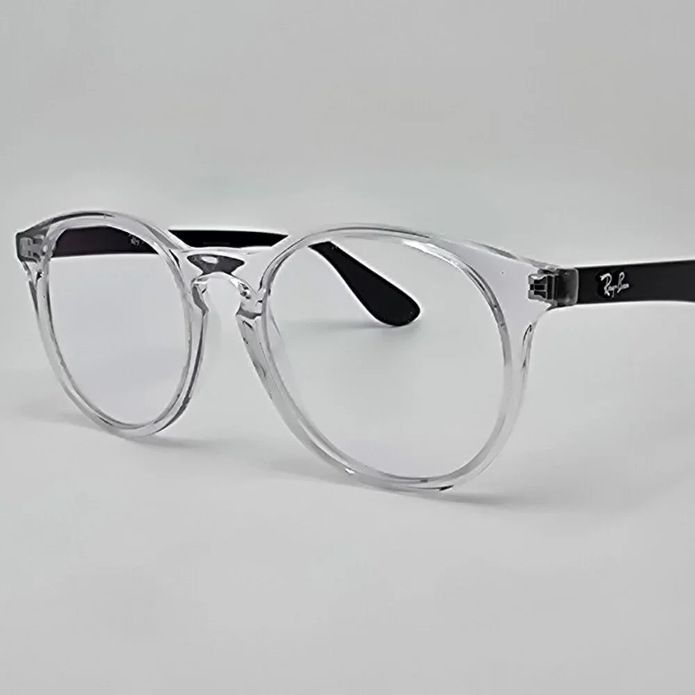 Ray-Ban RB1554 3541 Polished Transparent Black Kids Phantos Eyeglasses Frame